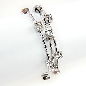BR358: Set of 3 Crystal Bracelets