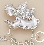 CHP011: Angel Charm Holder in Silver or Gold