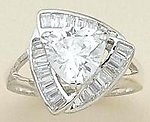 RA70B: Triangular CZ Ring
