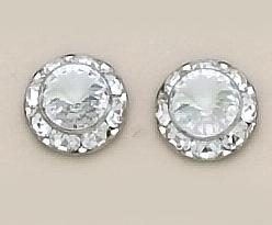 EA60C: Classic Clear Crystal Earrings