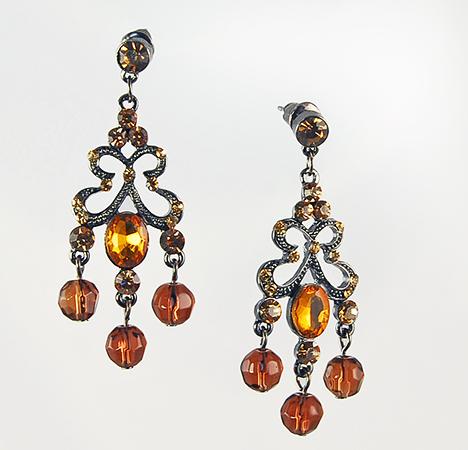 Rancho Trading Company Nc129 Dark Amber Austrian Crystal Click To See Larger Image