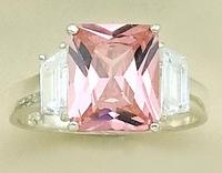 RA13JLSS: Sterling Silver JLO Pink Ice Ring