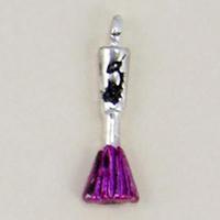 CH206: Blush Brush Charm in Gold or Silver