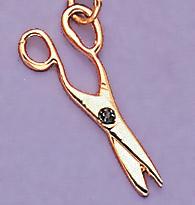 CH70: Scissors Charm in Gold or Silver