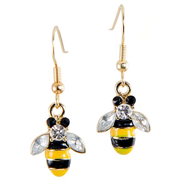 EA670: Cute Bee Earrings