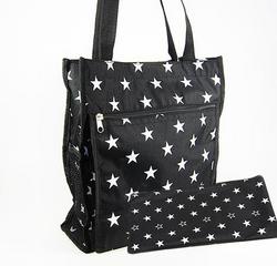 LL013PR: Star Tote w/ Matching Money Bag