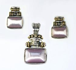 CL57: Amethyst Moonstone Pendant