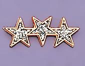 TA139: Triple Star Glitter Tacs, dozen count