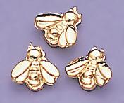 TA91G: Gold Baby Bee Tacks, dozen count