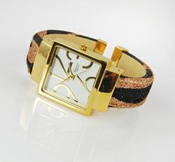 WA95: Zebra & Gold Watch