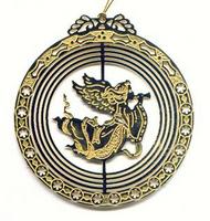 XM03: Brass Christmas Tree Ornaments, dozen count