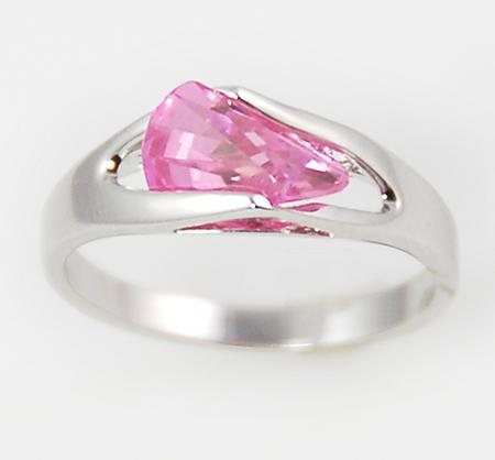 RA77: Fantasy PInk Ice CZ Ring