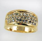 CL45: CZ Golden Barrel Ring