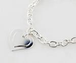BR232: Tiffany Style Double Heart Bracelet