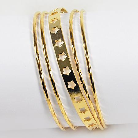 BR207: Star Bangle Bracelet Set