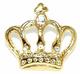 CH06GR: Gold No 1 Sales Crown Charm