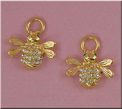 CHE04: Floating Bee Earring Charms