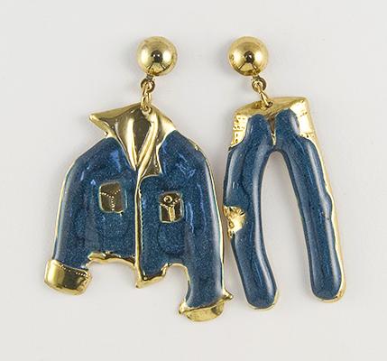CL113: Western Jeans Earrings