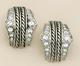 EA367: Crystal & Silver Earrings