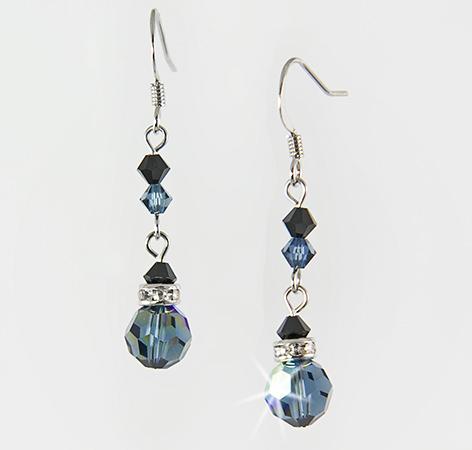 EA426S: Elegant Dangle Sapphire Earrings
