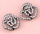 EA455: Crystal Antique Rose Earrings