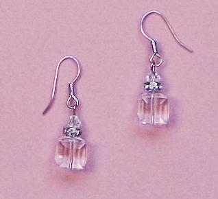 EA483C: Clear Swarovski Crystal Earrings