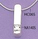 NA140: Crystal Drop Pendant in Silver or Gold