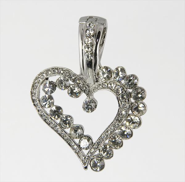 NA210: Stunning Heart Slide Pendant
