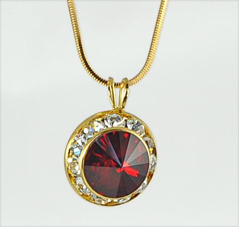 NA260: Swarovski Red Ruby Crystal Necklace