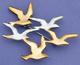 PA147: 2-Tone Flock of Birds Pin