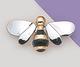 PA257: 3-Tone Bee Pin / Pendant