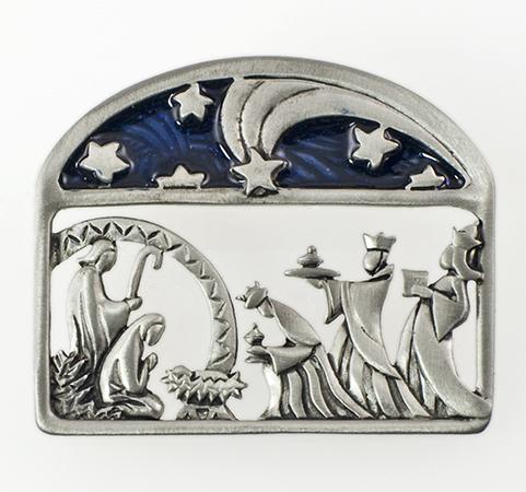 PA558: Away in the Manger Nativity Pin