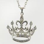 SNT160: Crystal Crown Necklace