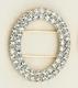 PA51B: Oval Double Row Swarovski Crystal Consultant Enhancer