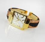 WA95: Zebra & Gold Watch