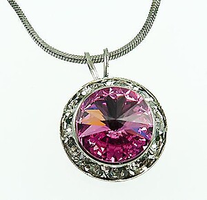 NA260P: Pink Swarovski Necklace
