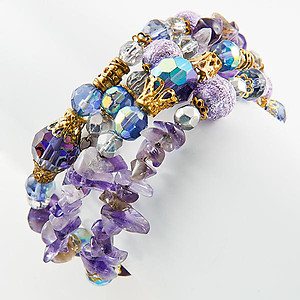 BR222: Lapis Beaded Memory Bracelet (3 Colors Available)