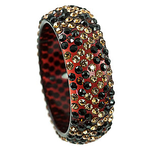 BR288: Austrian Crystal Leopard Bangle