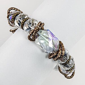 BR308C:Exotic Multi Faceted Bracelet