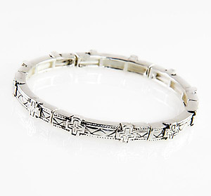 BR326: Stackable Cross Bracelet