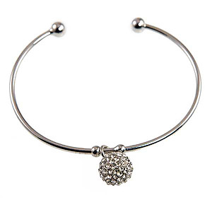 BR392: Silver Fireball Bracelet