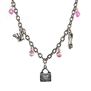 BR512: Silver European Princess Charm Bracelet