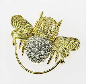 CHP121: Crystal Bee Charm / Eyeglass Holder