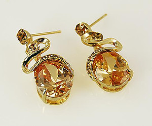 NC120: Topaz Crystal Earrings