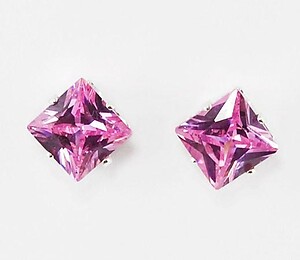 EA310P: Pink Ice Sterling Silver Earrings