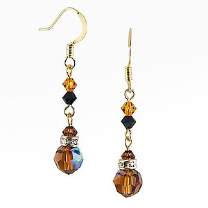 EA426A: Topaz or Amythest Chandlier Earrings