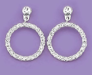 EA446: Circle of Excellence Crystal Earrings