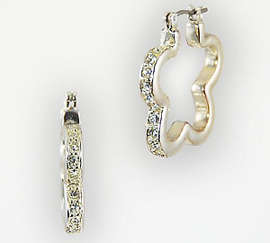 EA468: Austrian Crystal Hoop Earrings