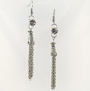 EA498: Multi-Strand Chandelier Earrings