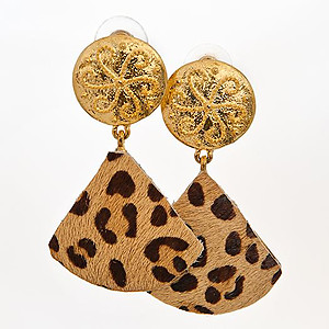 EA580: Exotic Faux Animal Print Earrings